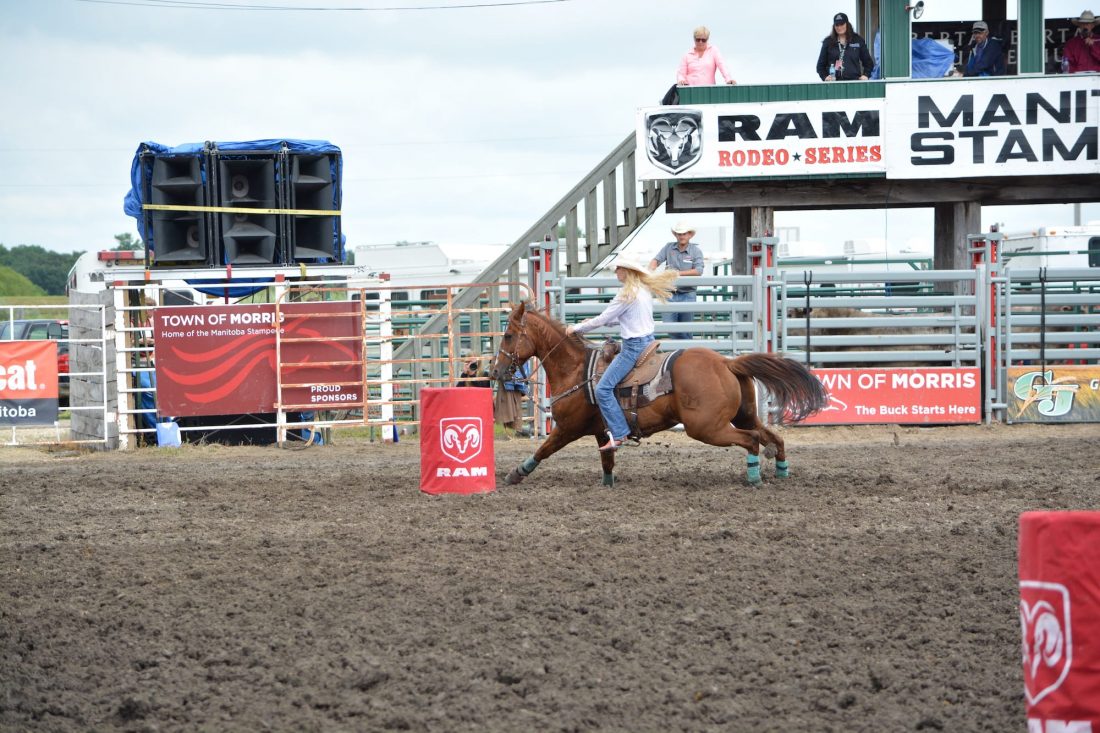 Barrel Racing Manitoba Stampede   Barrel Racing 1100x733 